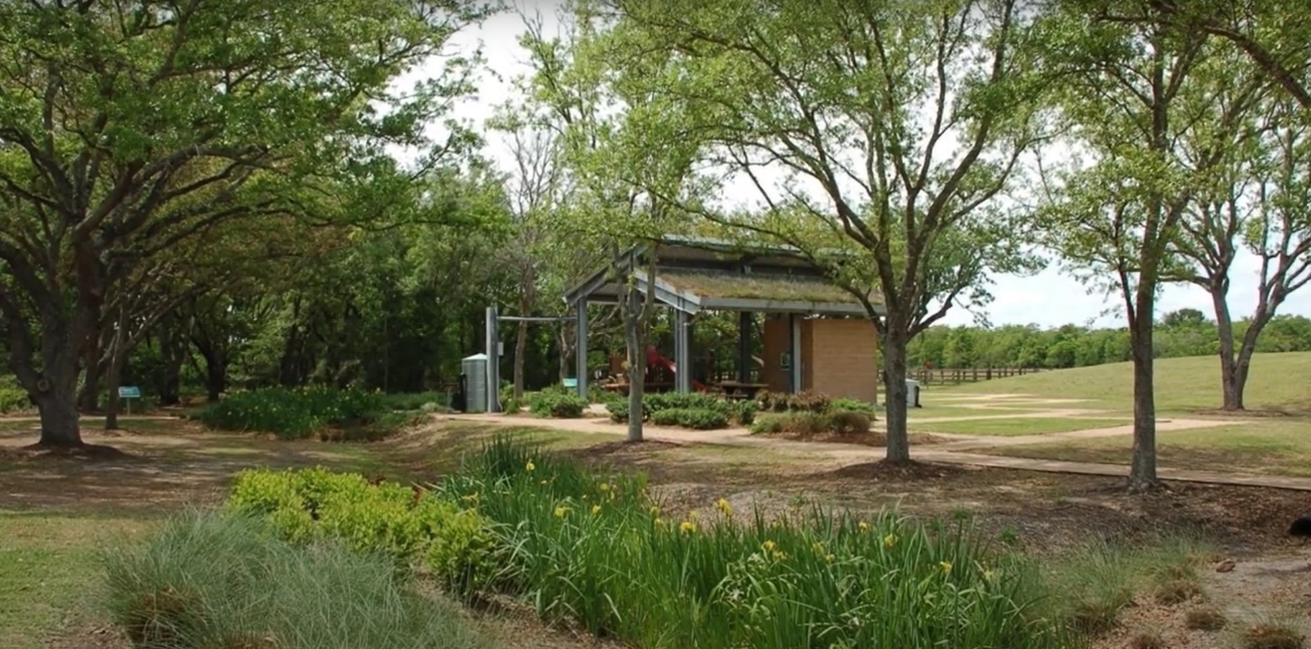 The Ghirardi Family WaterSmart Park in League City, Texas, which is a part of Clean Coast Texas' nature-based stormwater infrastructure