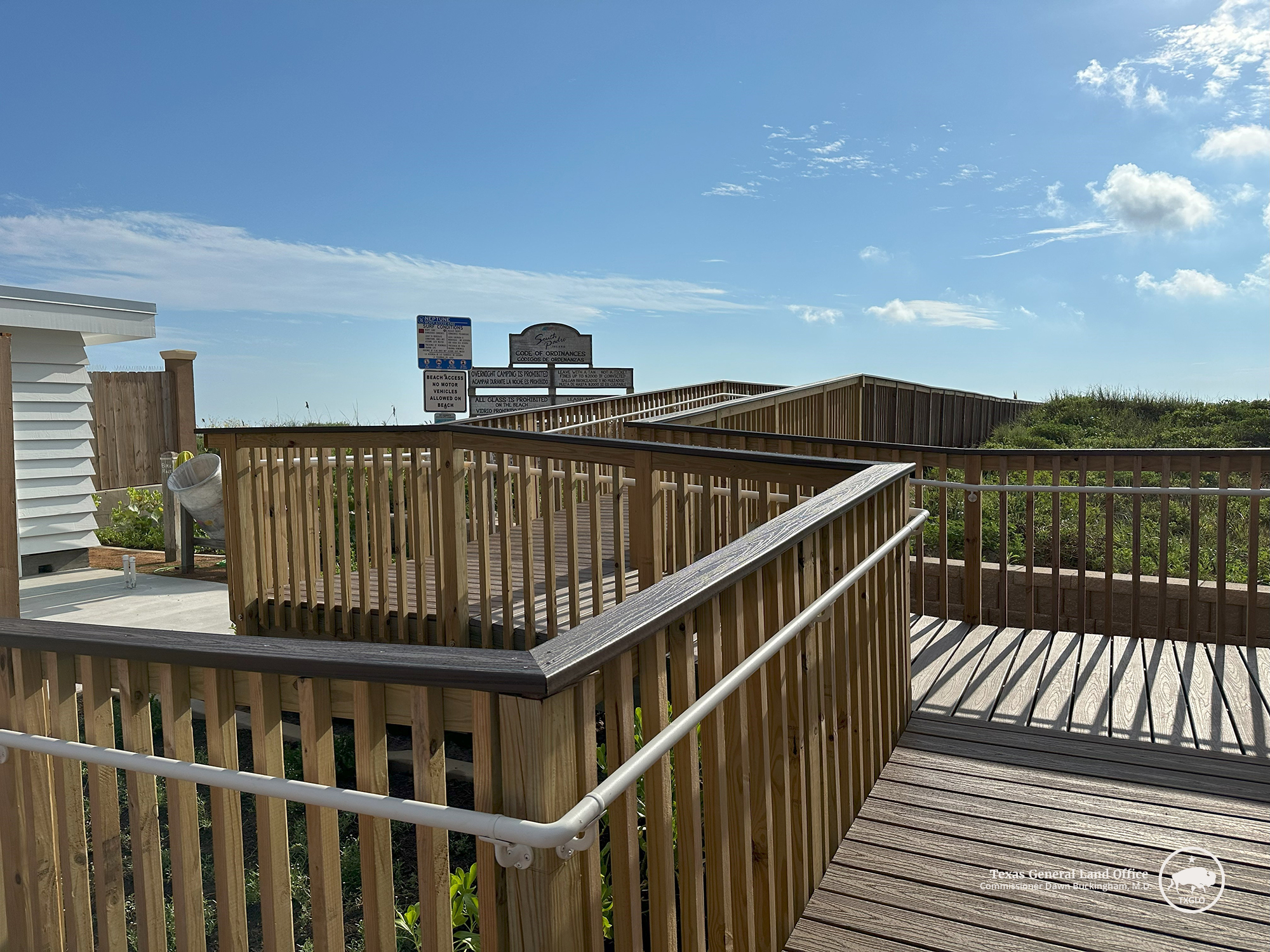 ADA Compliant Dune Walkover at Neptune Circle, Beach Access #16 on South Padre Island