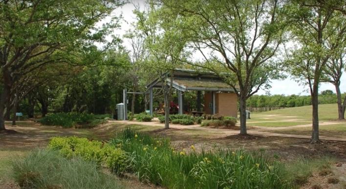 The Ghirardi Family WaterSmart Park in League City, Texas, which is a part of Clean Coast Texas' nature-based stormwater infrastructure