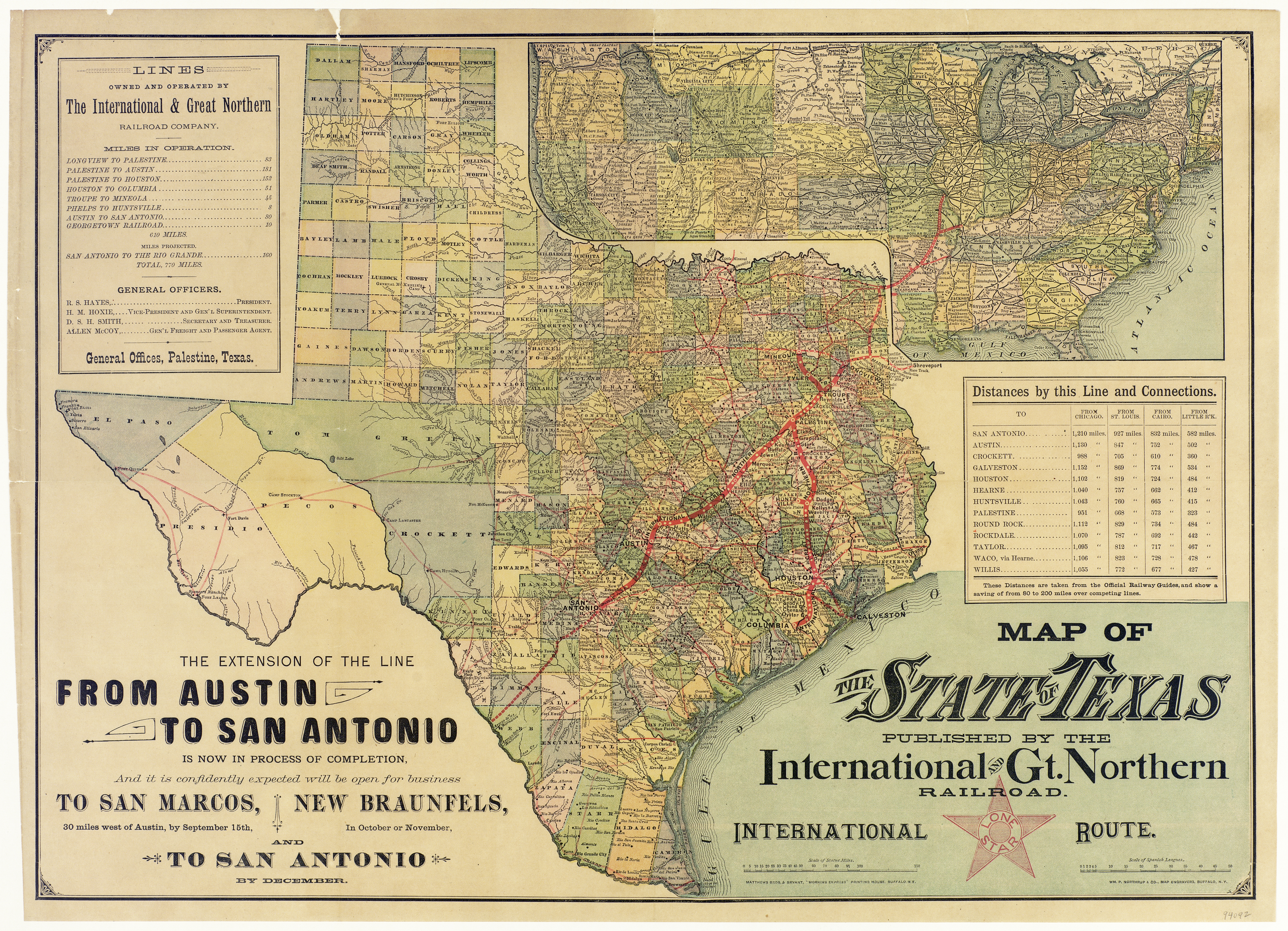 STH Old map of texas
