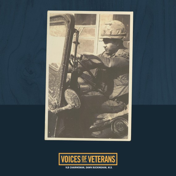 Voices of Veterans: SP5 George Padilla U.S. Army Veteran drives an Army jeep