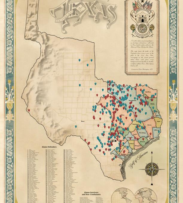 Commissioner’s Alamo Defender map