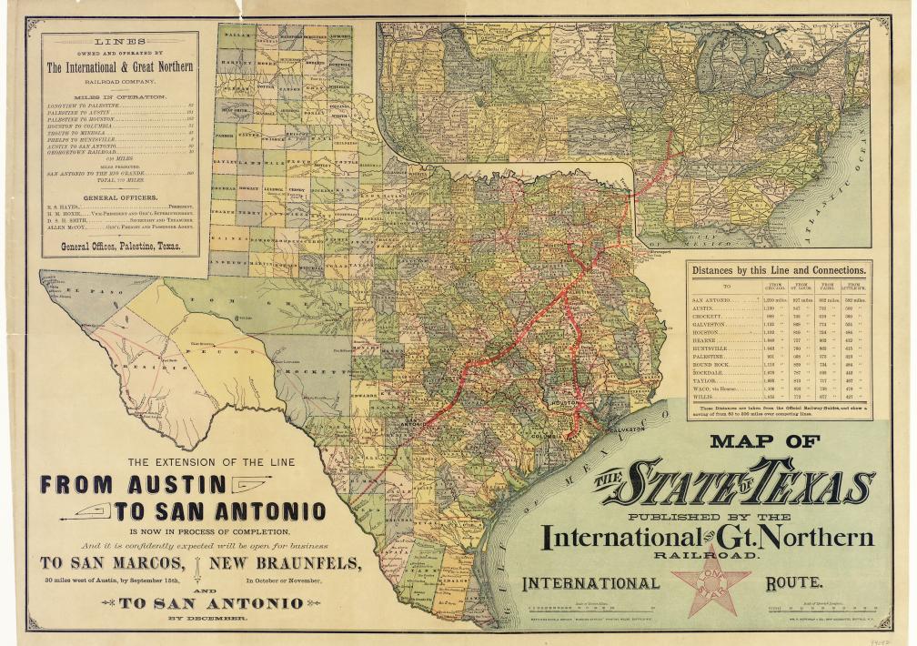 STH Old map of texas