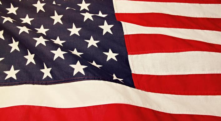 American flag takes up the whole frame.