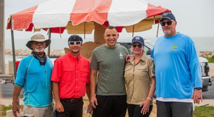 Commissioner Buckingham at the 2024 Texas Coastal Roundup