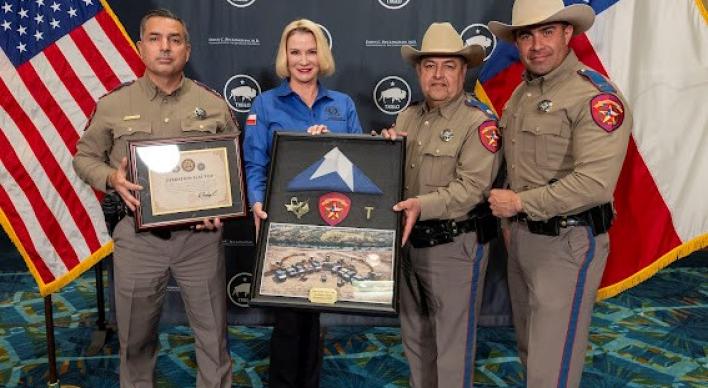 Regional Director for the S. TX Region of DPS, Victor Escalon and Texas Land Commissioner Dawn Buckingham, M.D.
